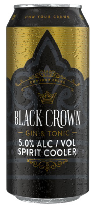 BLACK CROWN GIN AND TONIC 440ML