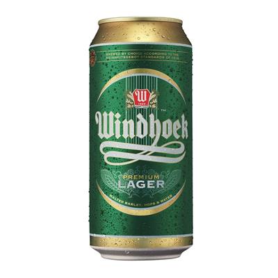 WINDHOEK LAGER CANS 440ML